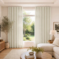 Karin Pure Wool S-fold Curtains with Belt Hook - Leo Track