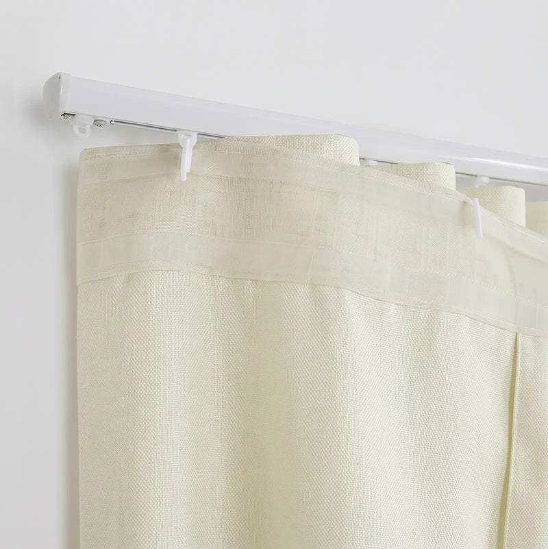 Karin Pure Wool S-fold Curtains with Belt Hook - Leo Track