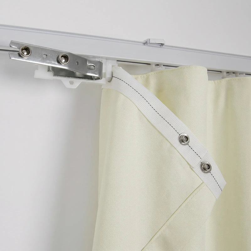 Karin Pure Wool S-fold Curtains with Snap Tape - Lora Track