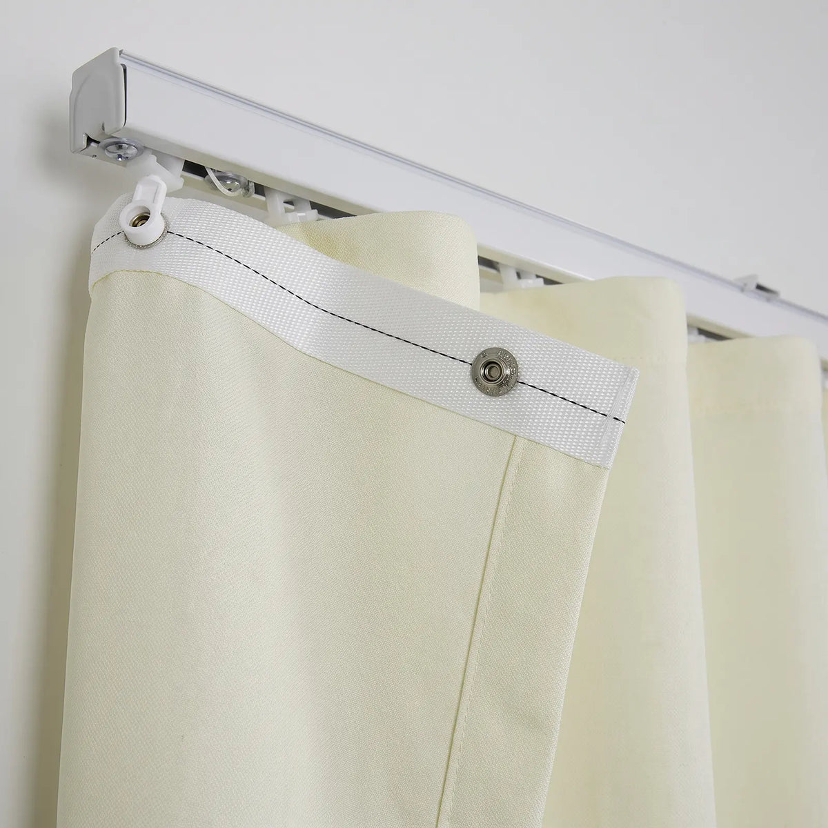 Karin Pure Wool S-fold Curtains with Snap Tape - Lora Track