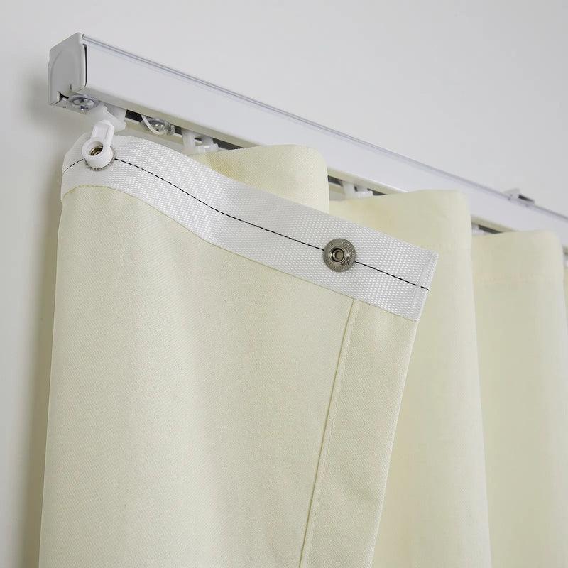 Karin Pure Wool S-fold Curtains with Snap Tape - Lora Track