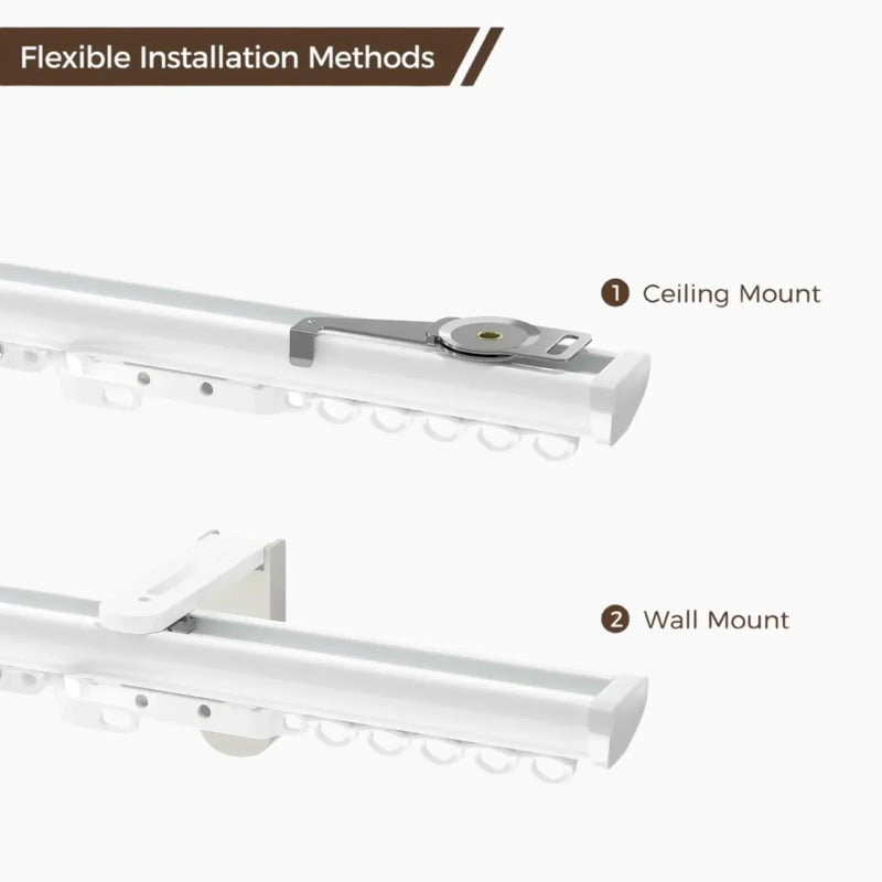 Leo Single Wall & Ceiling Curtain Track