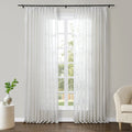 Joy Pure Linen Pleated Sheer Curtains