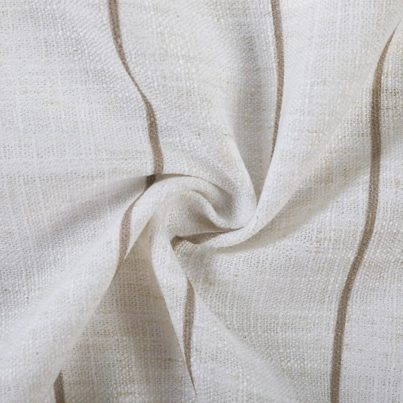 Stefana Silber x TWOPAGES Graphic Printed Linen Blend Pleated Curtains