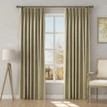 Stefana Silber x TWOPAGES Graphic Printed Linen Blend Pleated Curtains