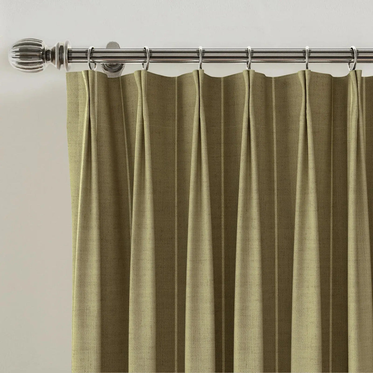 Stefana Silber x TWOPAGES Graphic Printed Linen Blend Pleated Curtains