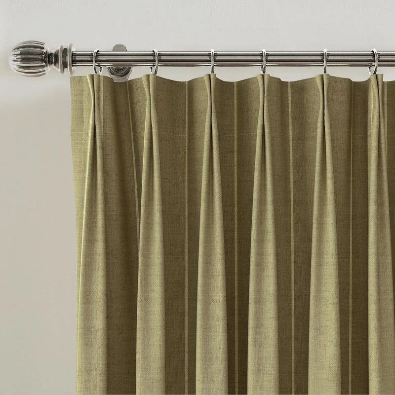 Stefana Silber x TWOPAGES Graphic Printed Linen Blend Pleated Curtains