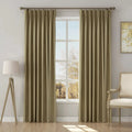 Stefana Silber x TWOPAGES Graphic Printed Linen Blend Pleated Curtains
