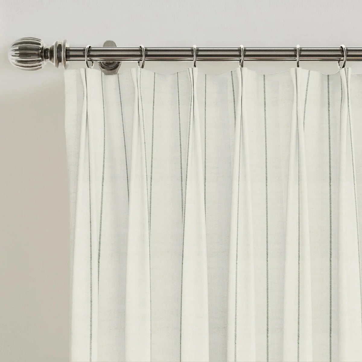 Stefana Silber x TWOPAGES Graphic Printed Linen Blend Pleated Curtains