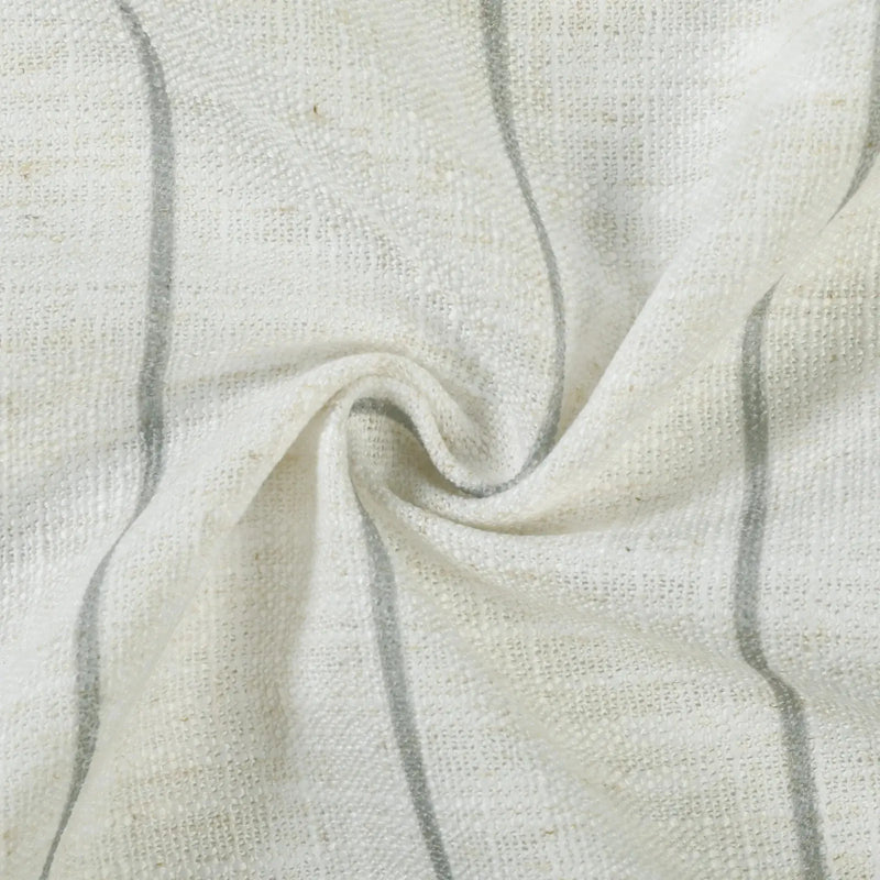 Stefana Silber x TWOPAGES Graphic Printed Linen Blend Pleated Curtains