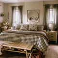 Stefana Silber x TWOPAGES Graphic Printed Linen Blend Pleated Curtains