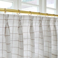 Stefana Silber x TWOPAGES Graphic Printed Linen Pleated Cafe Curtains