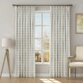 Stefana Silber x TWOPAGES Graphic Printed Linen Blend Pleated Curtains
