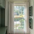 Stefana Silber x TWOPAGES Graphic Printed Linen Blend Pleated Curtains
