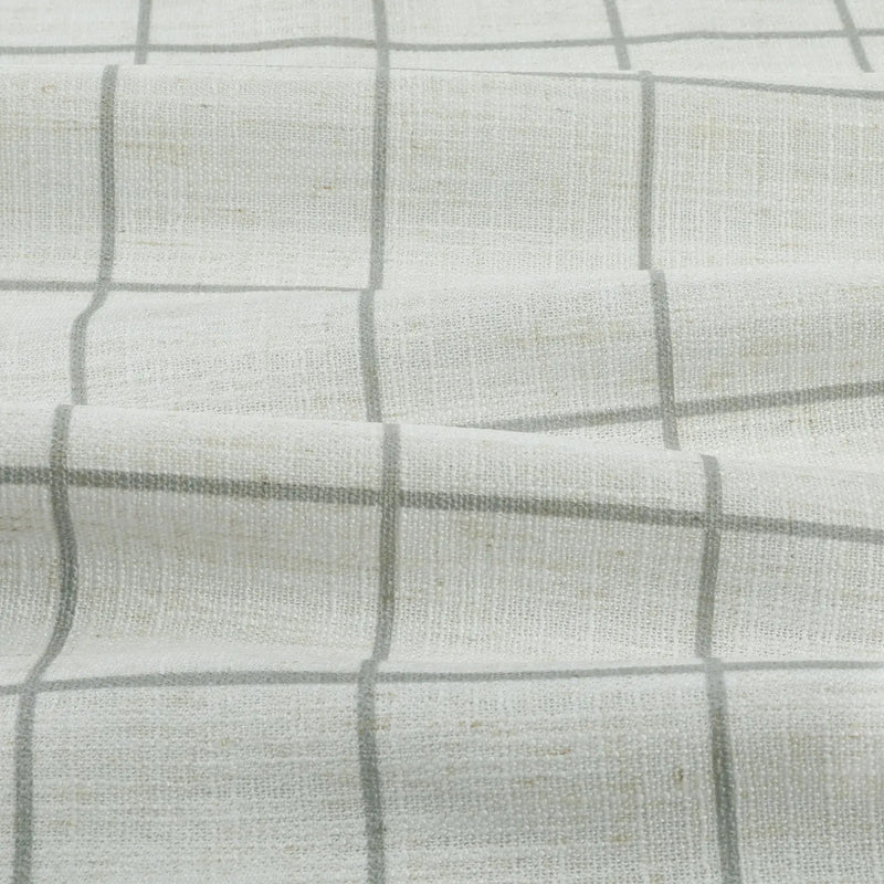 Stefana Silber x TWOPAGES Graphic Printed Linen Blend Pleated Curtains