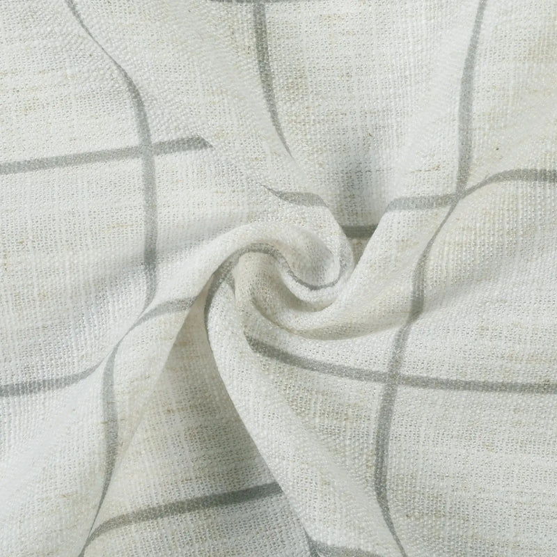 Stefana Silber x TWOPAGES Graphic Printed Linen Blend Pleated Curtains