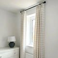 Stefana Silber x TWOPAGES Graphic Printed Linen Blend Pleated Curtains