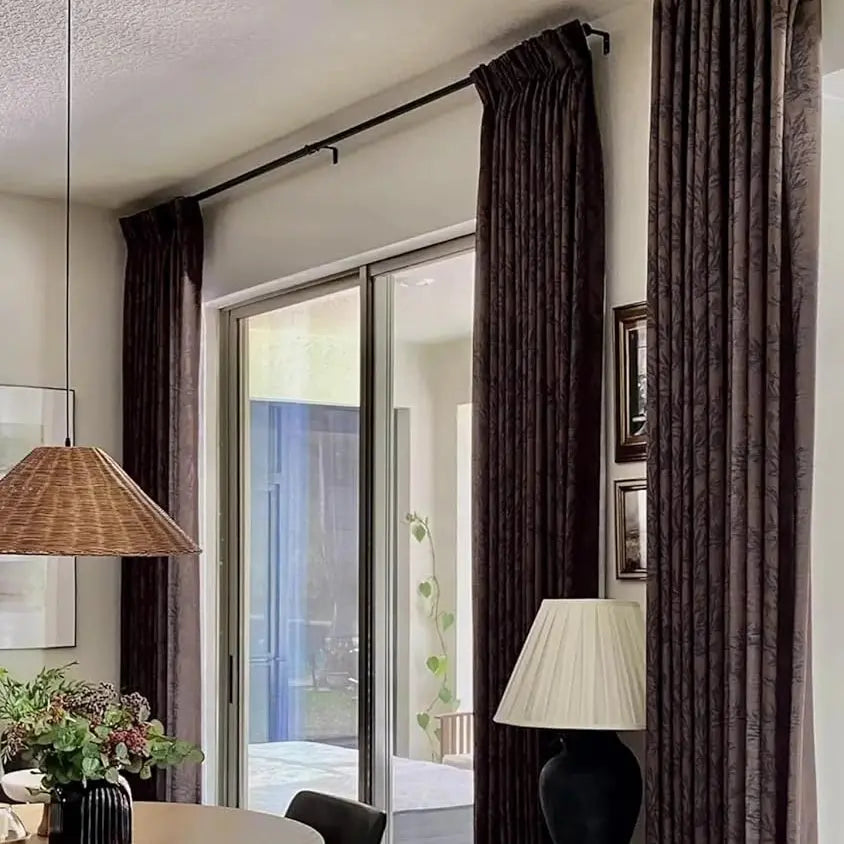 Sara Le x TWOPAGES Vintage Printed Linen Pleated Curtains