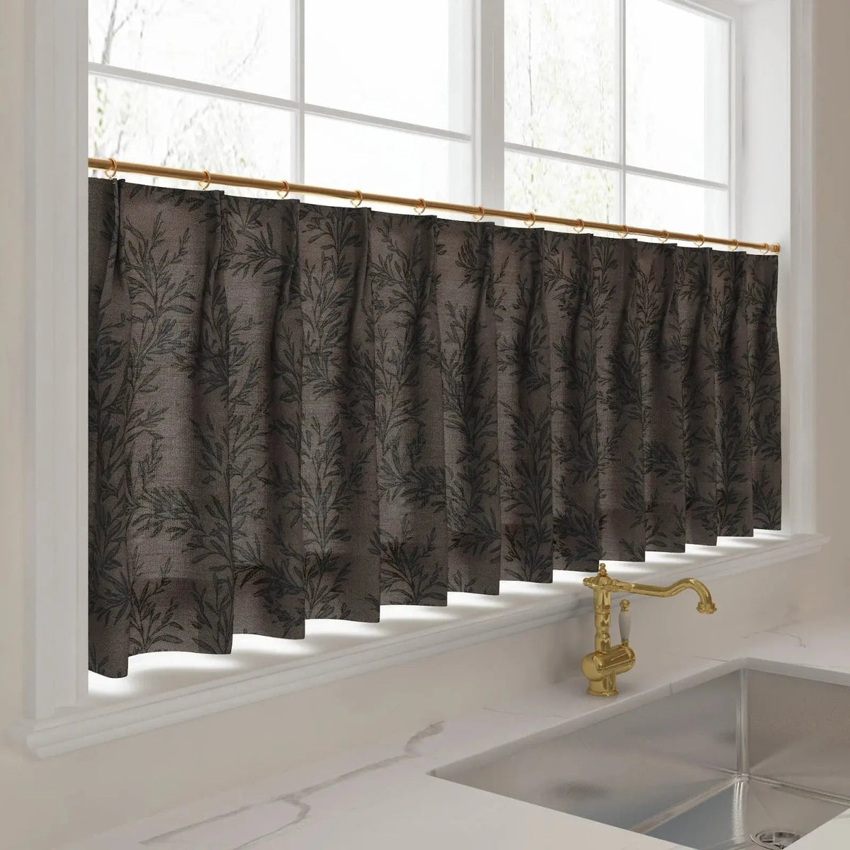 Sara Le x TWOPAGES Vintage Printed Linen Café Curtains