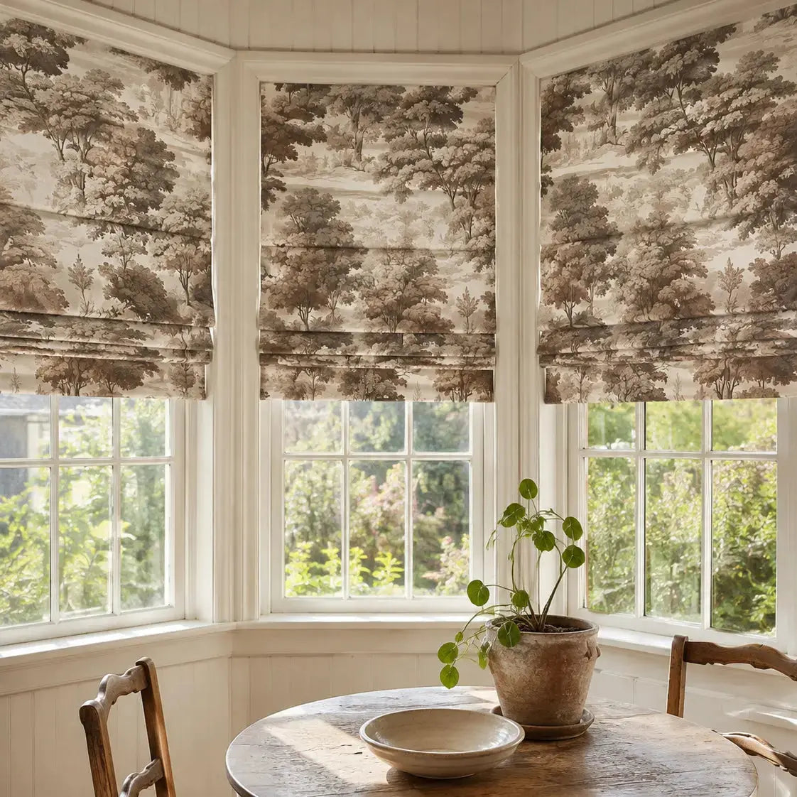 Sara Le x TWOPAGES Printed Linen Roman Blind Cordless