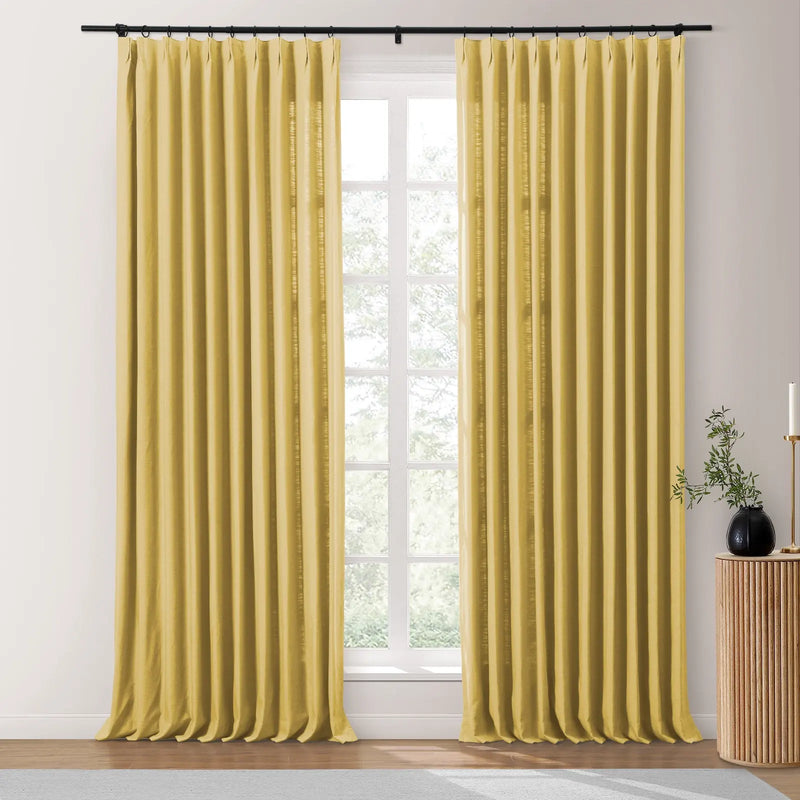 Isabella Heavyweight Cotton Pleated Curtains