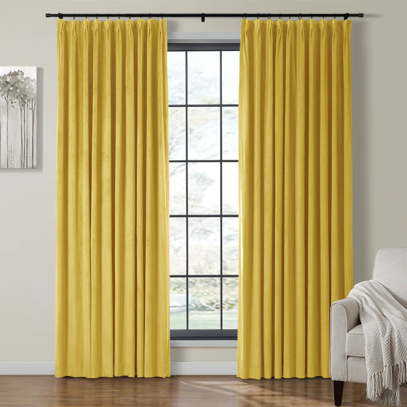 Birkin Velvet Pleated Curtains